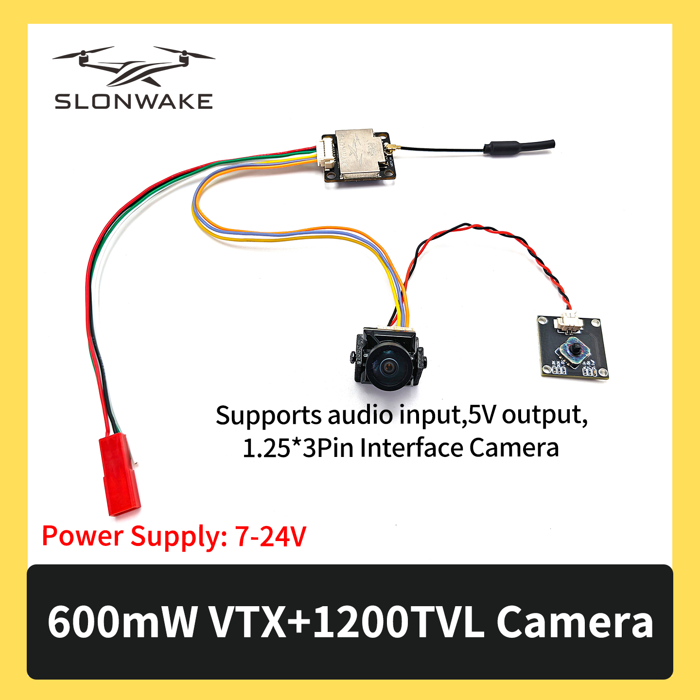 SLONWAKE 5.8G 600mW 7-24V FPV  - Fpv Drone Transmitter review and price