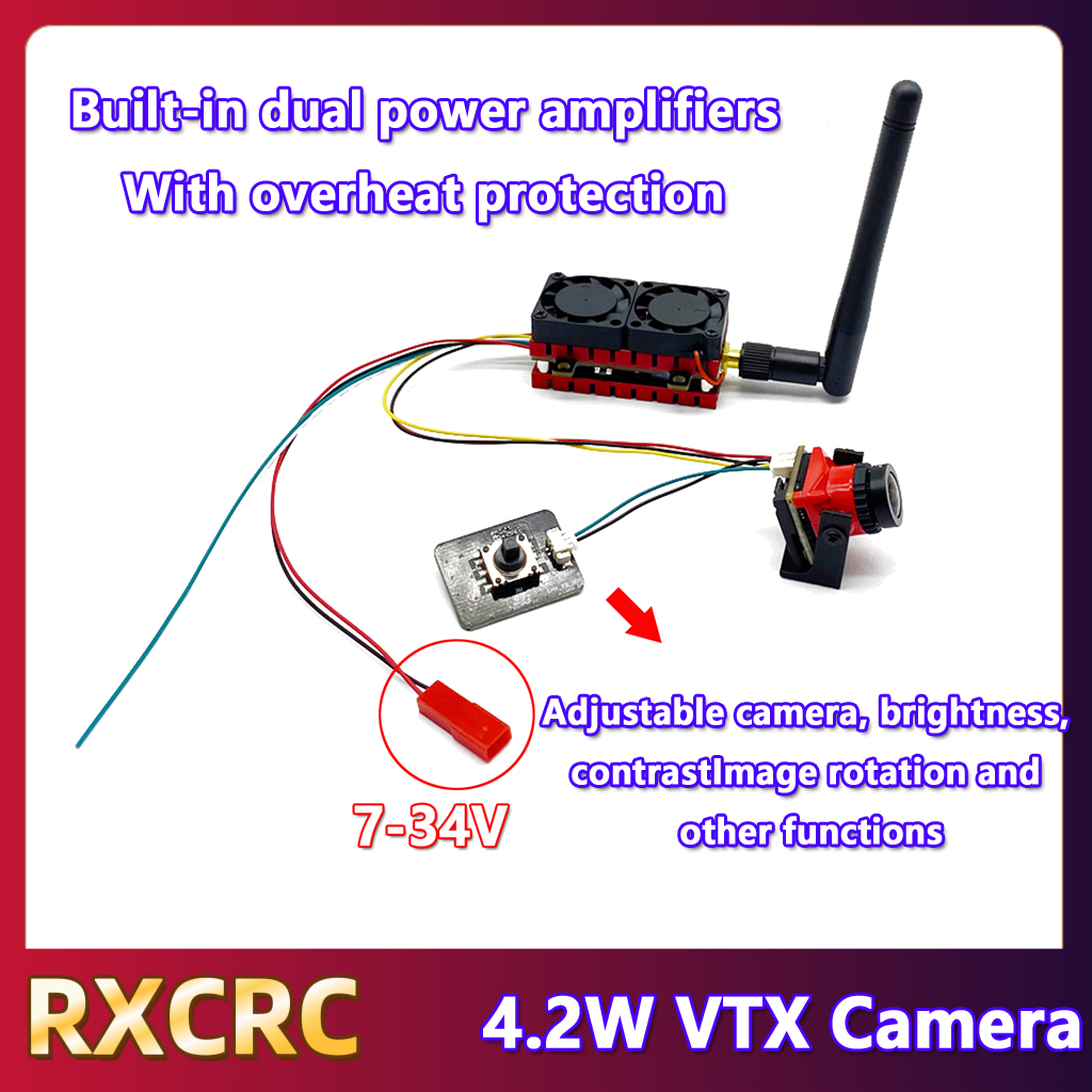 RXCRC 5.8G 48CH 4.2W High Powe - Fpv Drone Camera review and price