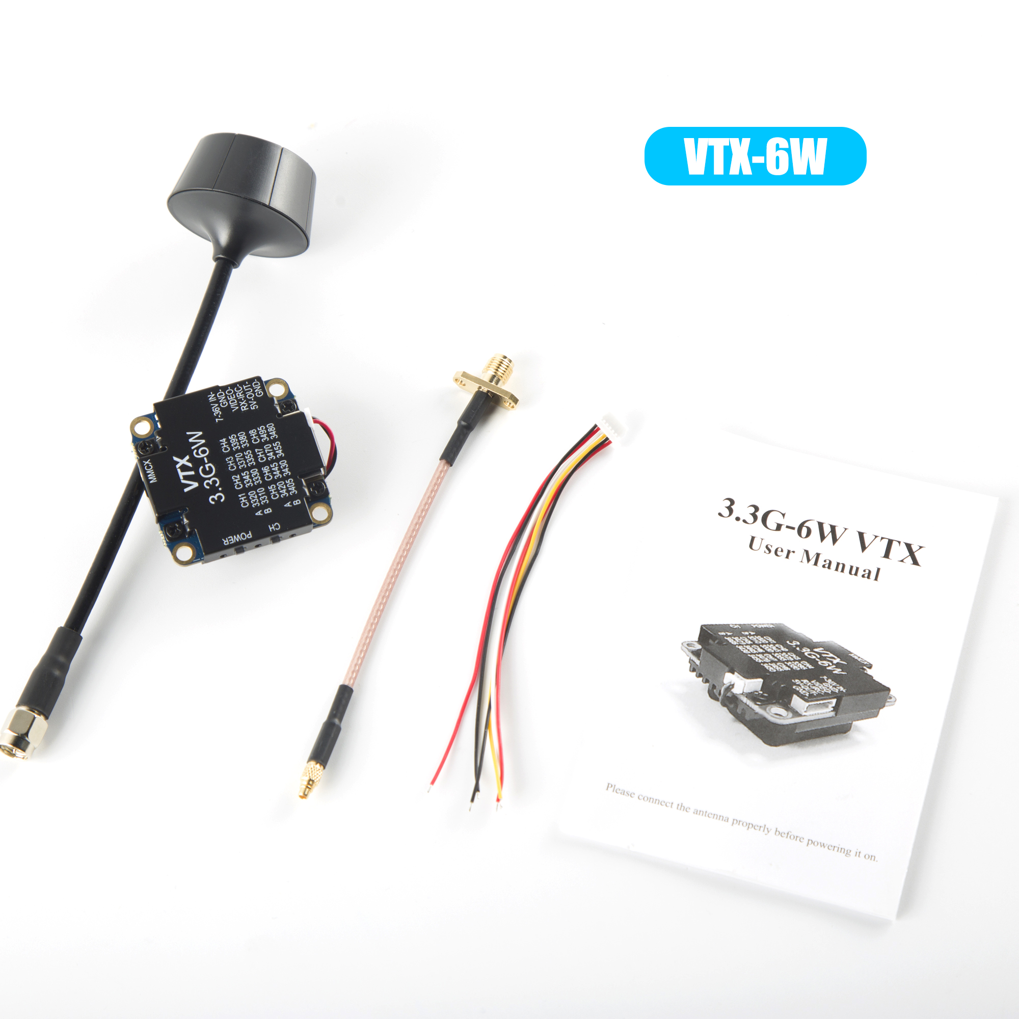 FPV Video Transmitter 3.3G 6W  - Fpv Drone Transmitter review and price